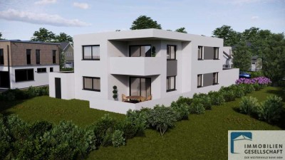 Neubau - Attraktives Zweifamilienhaus mit Garagen - KfW55 - EG barrierefrei