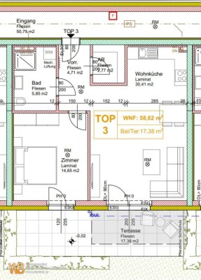 58m² Wohnfläche, 2 Zimmer mit Garten in Zurndorf Nähe Neusiedl &amp; Bratislava &amp; Nickelsdorf