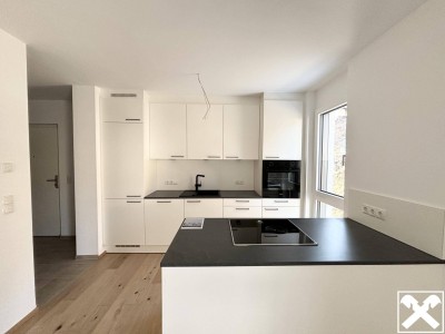 2-Zimmer-Neubauwohnung mit Balkon und Garagenplatz sofort bezugsbereit!