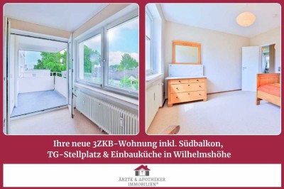3ZKB-Wohnung inkl. TG-Stellplatz in ruhiger Lage von Wilhelmshöhe