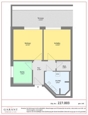 Neue  2 Zimmer-Wohnung im Erdgeschoss mit Terrasse