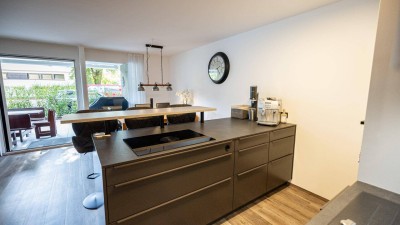 Moderne Gartenwohnung in Dornbirn - 3 Zimmer, Terrasse und Tiefgarage