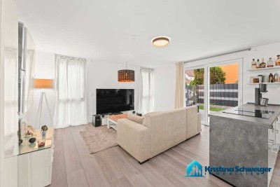 Termine am Do., 4.9. am Abend! Eigener Garten, Terrasse & hochwertige Einbauküche. 3 Zi.-Neubau-Whg.
