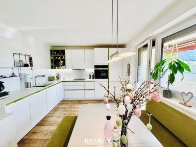 Familienfreundliche 4-Zimmer-Wohnung mit Tiefgaragenabstellplatz, Loggia, Gartenanlage &amp; nachhaltiger Heizung