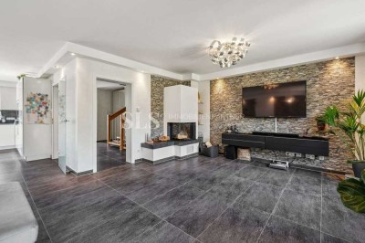 Geborgen Leben in Jüchen – Stilvolle DHH + Garten + Studio + Wellness