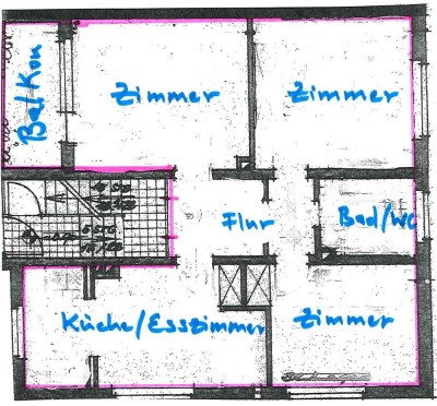 3-Zimmer-Wohnung mit Balkon in Schwanstetten/Schwand