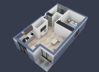 2 Zimmer-Erdgeschosswohnung mit Einbauküche, Barrierefrei