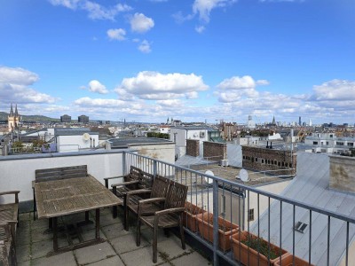 360° Grad Blick über Wien- DG Luxus mit fantastischem Blick über Wien, Stellplatz, klimatisiert, Terrasse &amp; Dachterrasse