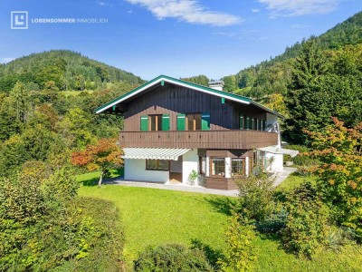 Natur, Sonne, Alpenflair: Charmantes Einfamilienhaus in Traumlage.