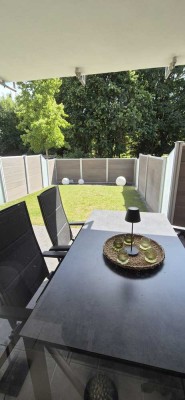 2-Zimmer-Wohnung mit Terrasse, kleinem Garten & Blick ins Grüne