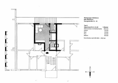 Helles 1-Zimmer-Apartment mit Balkon und EBK in Büttelborn