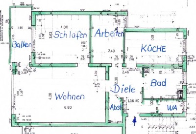 Sehr ruhige Wohnlage*MIETE ADE*hier ist Ihre eigene Wohnung, top gepfl. 3ZKBB in Feldrandlage