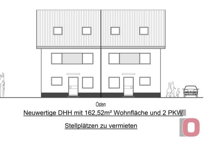 Familienfreundliche DHH mit 2 PKW Stellplätzen in ruhiger Anliegerstraße zu vermieten