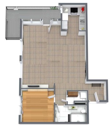 Geschmackvolle, modernisierte 2-Raum-Wohnung mit Einbauküche in Geesthacht