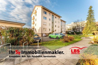 Gut gelegene 3-Zimmer-Wohnung mit großem Balkon, Keller, Speicher und Außenstellplatz!