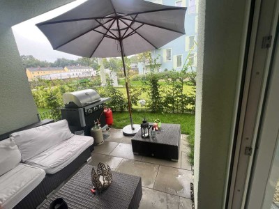 Stilvolle 2-Raum-Erdgeschosswohnung mit Einbauküche in Neu-Ulm