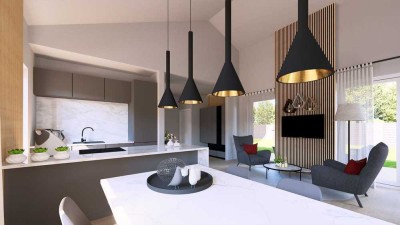 Minimalistisch, elegant, perfekt - wohnen im OKAL-Bungalow