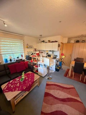 Geräumige 1-Zimmer-Wohnung mit ca. 27 qm, Küchenzeile und KFZ-Stellplatz ab sofort zu vermieten!