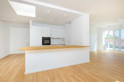 3 Zimmerwohnung mit Dachterrasse und Einbauküche über den Dächern von Leipzig.