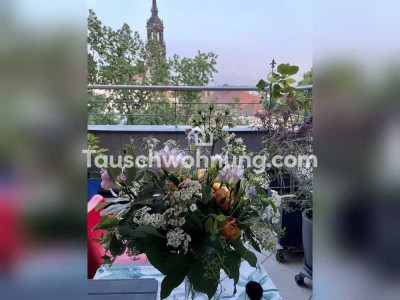 Tauschwohnung: Hochwertig sanierte 3-Raum-Whg im Barockviertel mit Loggia