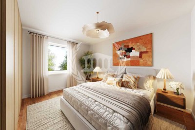 WE4: Lichtdurchflutete 3-Zimmer im 1.OG | KfW40 QNG | Balkon | Parkett & Fußbodenheizung | PV-Anlage