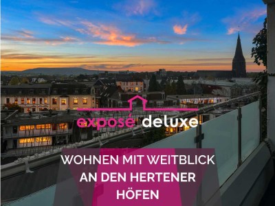 ! Traum-Weitblick mit 3 Balkonen  – direkt an den Hertener Höfen !