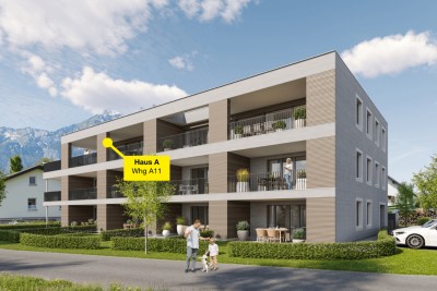 4-Zimmer-Dachgeschosswohnung mit großer Terrasse | A11