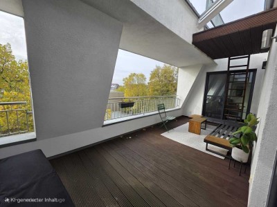 BIETERVERFAHREN: Urbanes Penthouse mit uneinsehbarer Dachterrasse und unverbautem Blick