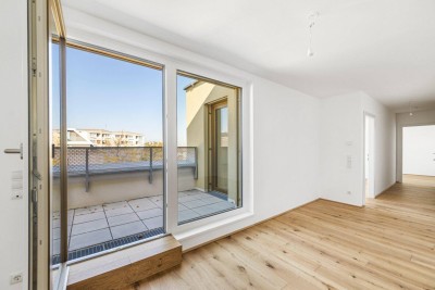 PROVISIONSFREI! Letzte noch verfügbare Dachgeschoß-Wohnung | 3 Zimmer zentral begehbar | Terrasse mit Fernblick