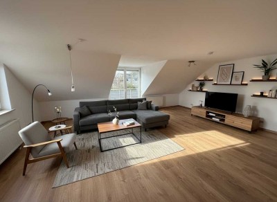 Sofort bezugsfertige Dachgeschosswohnung mit traumhaften Ausblick in Bolheim