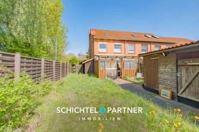 Lüssum-Bockhorn | Geräumiges Reihenendhaus mit herrlichem Kamin & Carport