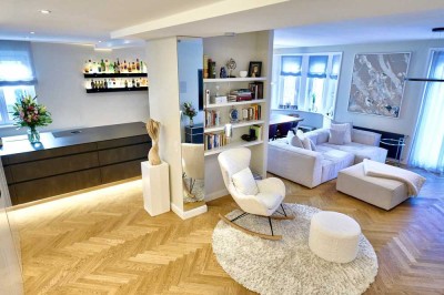 Altbaucharme trifft modernes Wohndesign – Exklusive Terrassenwohnung in Stuttgarts Bestlage