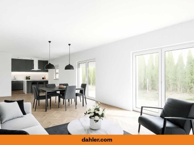 Moderne im Erstbezug mit begrünten Garten bei Berlin