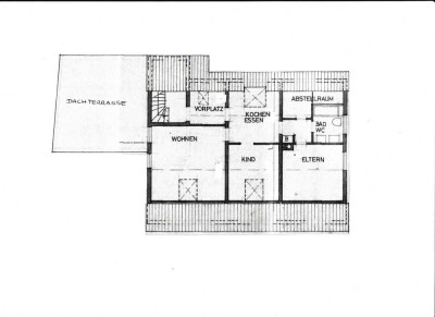 Freundliche und ruhige 3-Raum-Dachgeschosswohnung mit großer Terrasse in Rutesheim