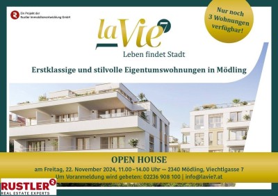 Einzigartige Eigentumswohnungen im Altstadt-Wohnviertel Mödlings
Open House am 22.11!