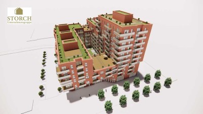 2-Zimmer-Neubauwohung mit Süd-Balkon KfW 40 Baufeld XV