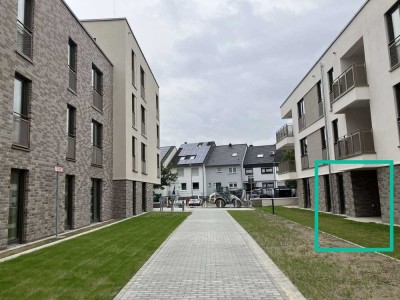 Neubau-Erstbezug: Zwei-Zimmer-Wohnung mit Terrasse und eigenem Gartenanteil