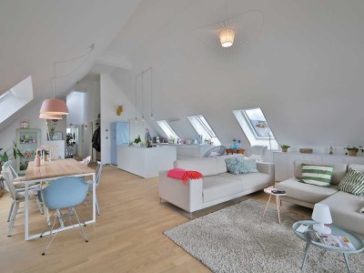 Exklusive klimatisierte Dachgeschosswohnung mit Stil, Weitblick und Komfort