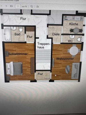 Nach Sanierung: Geschmackvolle 2-Zimmer-EG-Wohnung mit geh. Innenausstattung in Bornheim