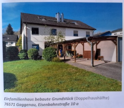 Einfamilienhaus bebautes Grundstück