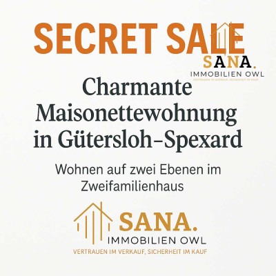Charmante Maisonettewohnung in Gütersloh–Spexard – Wohnen auf zwei Ebenen im Zweifamilienhaus