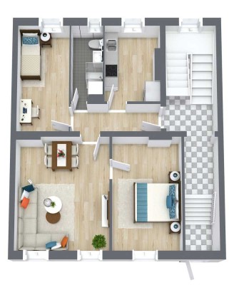 Freundliche 3-Zimmer-Wohnung in der Bahnhofsvorstadt