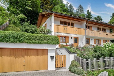Logenplatz am Schliersee: Doppelhaushälfte mit fantastischem See- und Bergblick