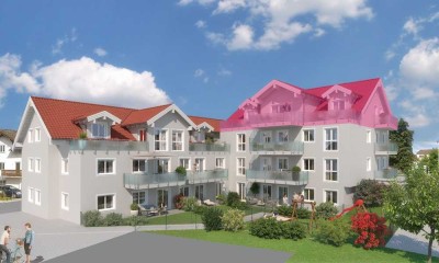 Highlight über den Dächern von Grafing - riesige Dachgeschosswohnung mit 2 Loggia und 2 Balkone