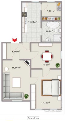 3-Zimmer-Wohnung in Göttingen – Hochparterre – WG-geeignet – mit neuer EBK