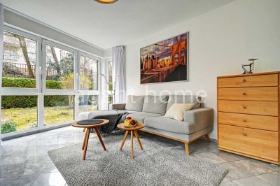 MÖBLIERT - IDYLLE IN DER STADT - Gemütliche Wohnung mit Gartenanteil