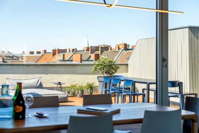 NEUBAU HAUS IN HAUS CHARME AUF DREI ETAGEN - MIT GROßER DACHTERRASSE IN BAYENTHAL +PROVISIONSFREI+