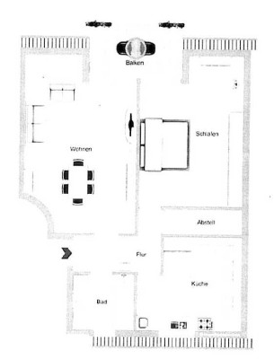 Moderne 2,5-Zimmer Wohnung mit Balkon im 2. OG in Leonberg