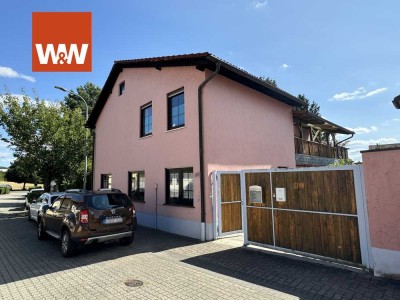 +++BISCHHEIM: GEPFLEGTE 3,5 ZIMMER GARTENWOHNUNG MIT TERRASSE UND TEICH IN 2 PARTEIENHAUS+++