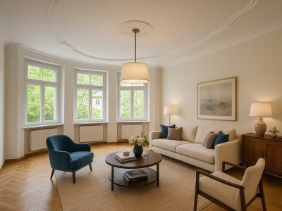 Stilvoller Altbau mit zwei Balkonen in Markkleeberg- West